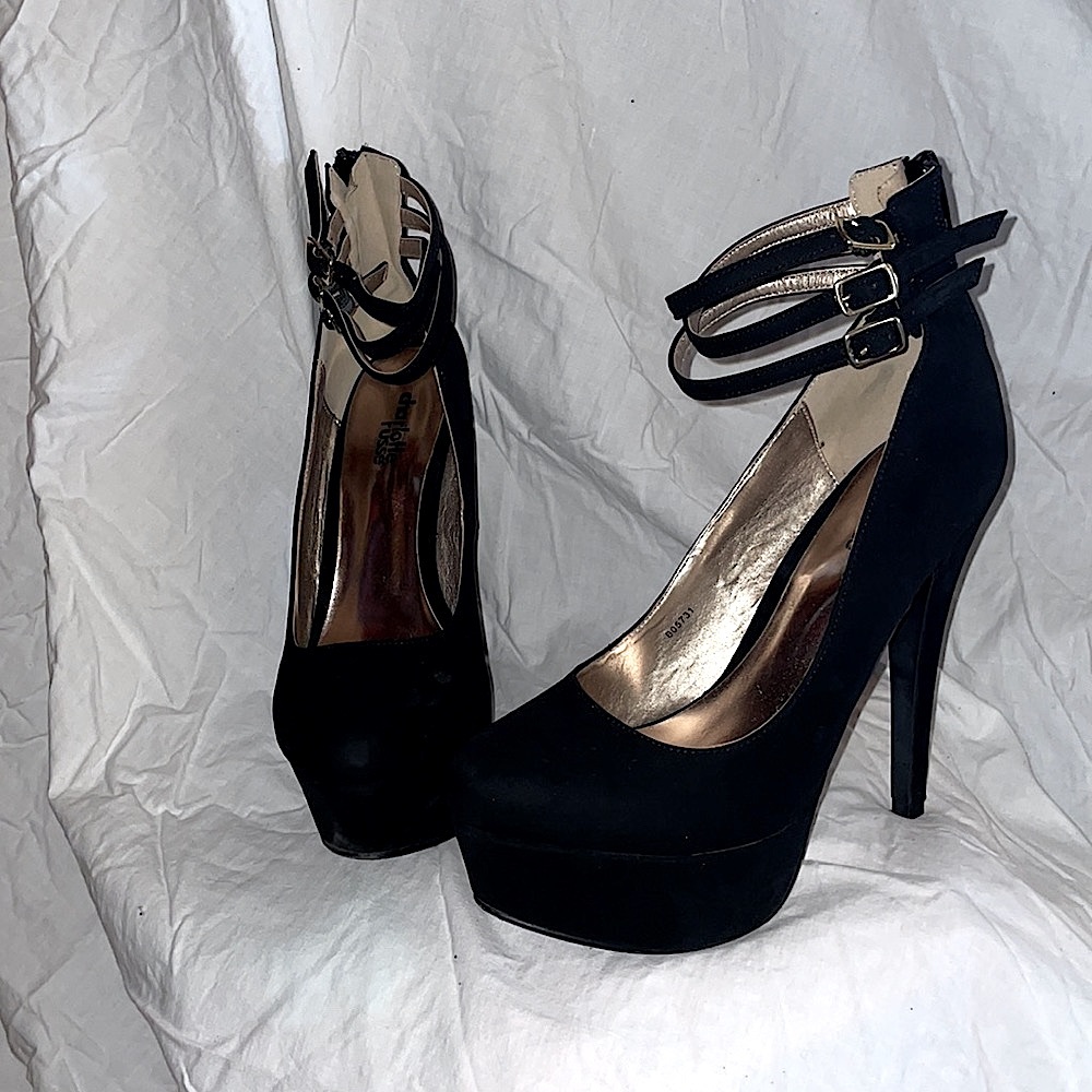 Black sky high Mary Jane Stilettos